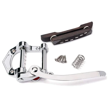ABGZ-Jazz Guitar Bridge Rosewood Guitar Vibrato Tailpiece Tremolo Chrome For 6 String Archtop Jazz Guitar (Silver)
ABGZ-Jazz Guitar Bridge Rosewood Guitar Vibrato Tailpiece Tremolo Chrome For 6 String Archtop Jazz Guitar (Silver)