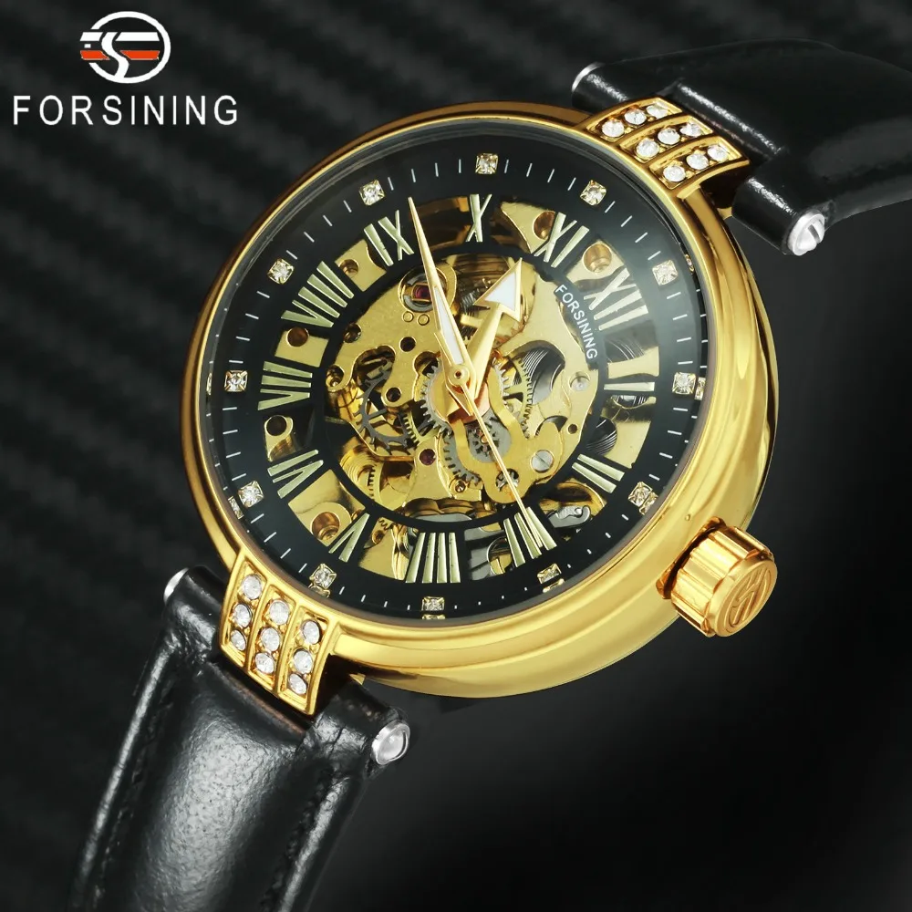 FORSINING 2019 Fashion Elegant Women Watches Auto Mechanical Diamond Decoration Skeleton Dial Top Brand Luxury Ladies Wristwatch
FORSINING 2019 Fashion Elegant Women Watches Auto Mechanical Diamond Decoration Skeleton Dial Top Brand Luxury Ladies Wristwatch
