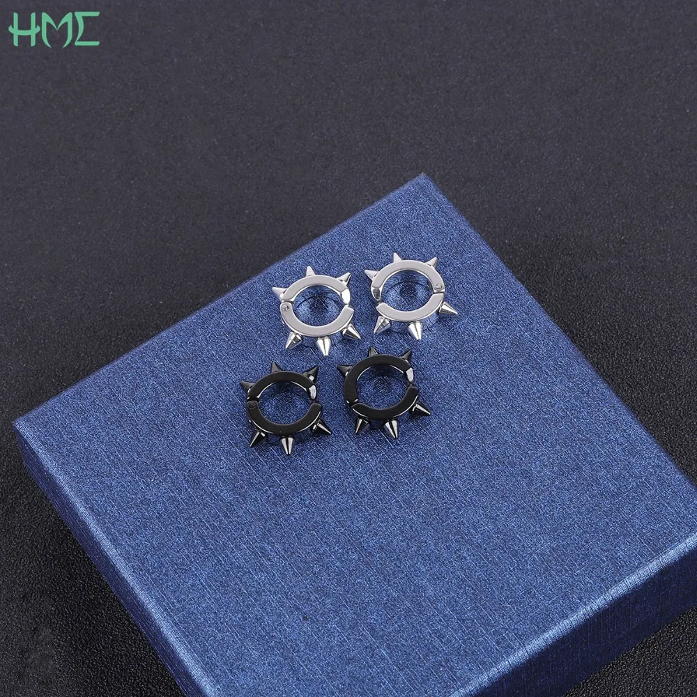 2pc Punk Rock Titanium Steel Rivet Spike Circle NO Piercing Ear Clip Cuff Earrings For Male Women Men Nose Ring Painless Brincos
2pc Punk Rock Titanium Steel Rivet Spike Circle NO Piercing Ear Clip Cuff Earrings For Male Women Men Nose Ring Painless Brincos