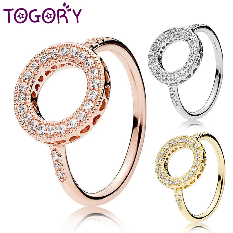 Fashion Rose Gold Silver Ring Forever Clear Silver CZ Circle Round Fine Finger Rings for Women Jewelry Valentine's Day Gifts
Fashion Rose Gold Silver Ring Forever Clear Silver CZ Circle Round Fine Finger Rings for Women Jewelry Valentine's Day Gifts