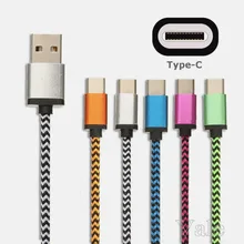 1M/3FT Fabric Braided Type-C 3.1 Type C USB Data Sync Charge Cable For Nokia N1 For Macbook OnePlus 2 ZUK Z1 xiaomi 4c MX5 Pro G