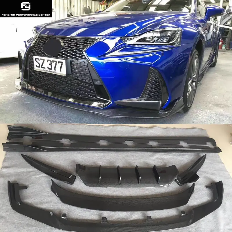 IS300 F SPORT carbon fiber Front lip rear diffuser side skirts rear spoiler for Lexus IS300 Car body kit 15-17
IS300 F SPORT carbon fiber Front lip rear diffuser side skirts rear spoiler for Lexus IS300 Car body kit 15-17