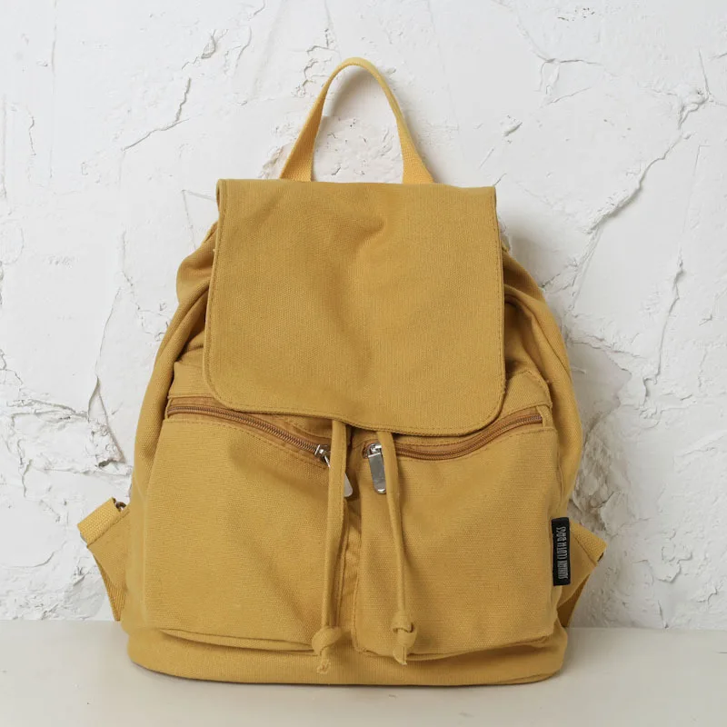 Canvas Backpack Simple Style Women Backpacks Shoulder School Bag For Teenage Girl Female Pures Color Drawstring Rucksack
Canvas Backpack Simple Style Women Backpacks Shoulder School Bag For Teenage Girl Female Pures Color Drawstring Rucksack