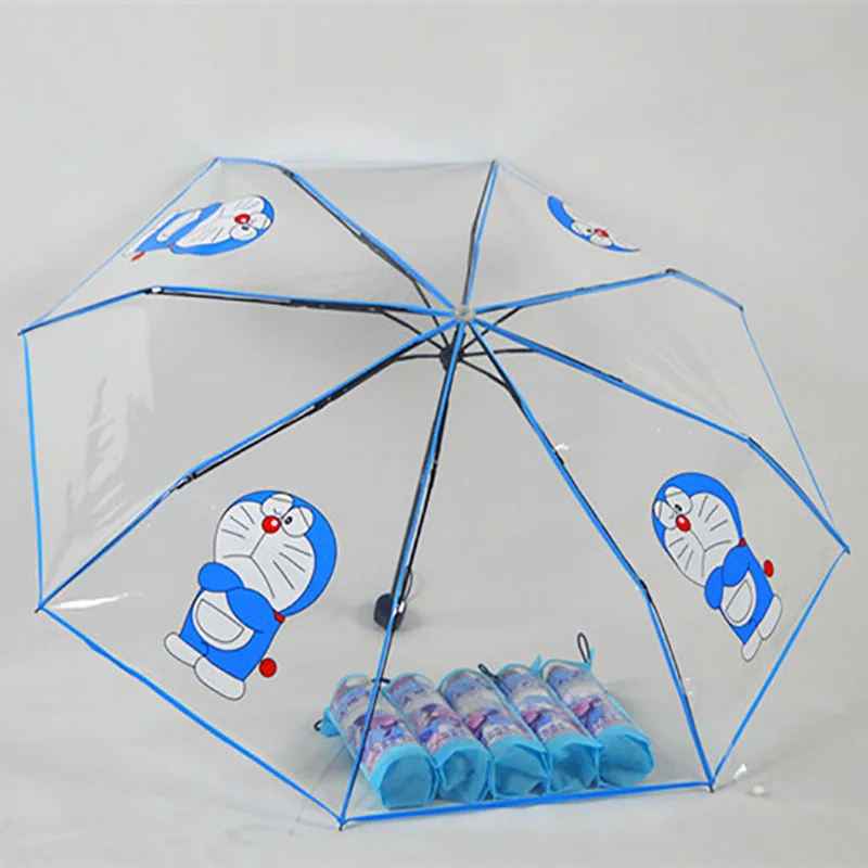 1PC Cute Doraemon Pattern Transparent Art Umbrella Stylish Three-fold Children's Umbrella 55
1PC Cute Doraemon Pattern Transparent Art Umbrella Stylish Three-fold Children's Umbrella 55