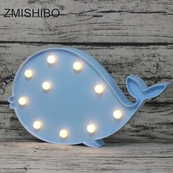 ZMISHIBO LED Night Light Cute Whale Shape Pink Blue Animal Kids 2W Bedsides Lamp Fish Toy Decoration For Baby's Room AA Battery
ZMISHIBO LED Night Light Cute Whale Shape Pink Blue Animal Kids 2W Bedsides Lamp Fish Toy Decoration For Baby's Room AA Battery