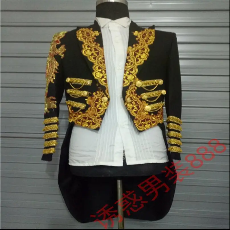 Formal Dress Men Suits Lace Tuxedo Magic Change Pigeon Court Host Stage Photo Studio Wedding Bar Singer Singer Costumes S-4xl
Formal Dress Men Suits Lace Tuxedo Magic Change Pigeon Court Host Stage Photo Studio Wedding Bar Singer Singer Costumes S-4xl