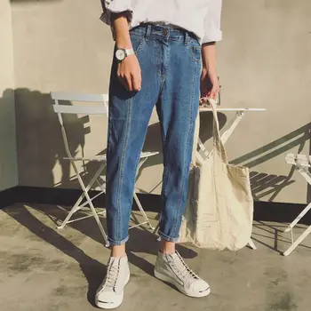 New Fashion Men Casual blue Harem Jeans Slim in Straight High-quality Elastic Waist Jeans Long Trousers Denim pencil Pants 28-34
New Fashion Men Casual blue Harem Jeans Slim in Straight High-quality Elastic Waist Jeans Long Trousers Denim pencil Pants 28-34