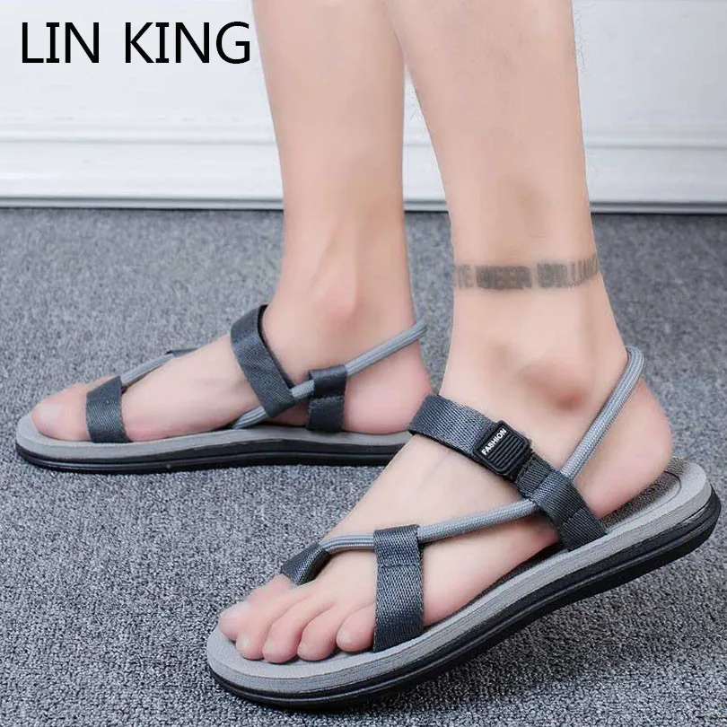 LIN KING Fashion Man Beach Sandals Summer Gladiator Men's Outdoor Shoes Roman Men Casual Shoe Flip Flops Non Slip Flats Slippers
LIN KING Fashion Man Beach Sandals Summer Gladiator Men's Outdoor Shoes Roman Men Casual Shoe Flip Flops Non Slip Flats Slippers