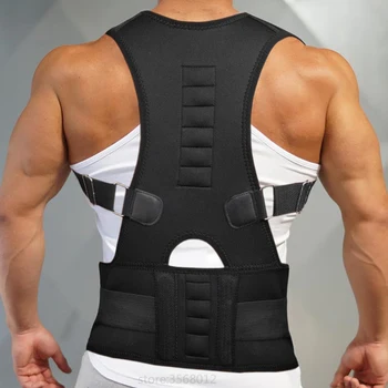 Neoprene Back Corset Brace Straightener Shoulder Belt Support Belt for Men Magnetic Posture Corrector Back Pain Corrective Vest
Neoprene Back Corset Brace Straightener Shoulder Belt Support Belt for Men Magnetic Posture Corrector Back Pain Corrective Vest