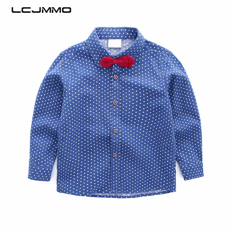 LCJMMO Fashion Boys Shirts Cotton 2018 Spring Autumn Kids Shirts Long Sleeve Tops Turn-down Collar Dot Boys Clothes 80-140cm
LCJMMO Fashion Boys Shirts Cotton 2018 Spring Autumn Kids Shirts Long Sleeve Tops Turn-down Collar Dot Boys Clothes 80-140cm