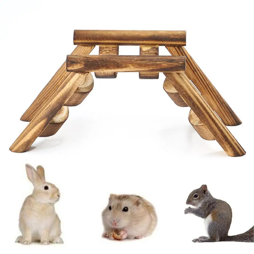 Pet Hamster Mouse Bird Wooden Bridge Climbing Ladder Exercise Game Stairs Toy New
Pet Hamster Mouse Bird Wooden Bridge Climbing Ladder Exercise Game Stairs Toy New