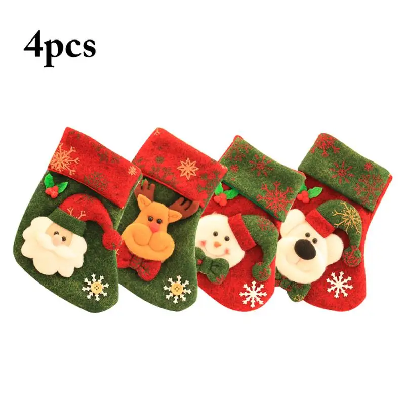 4PCS Christmas Stockings Hanging Christmas Tree Decoration Ornaments New Year Candy Bag Gifts Socks Stocking Xmas Ornament 2020
4PCS Christmas Stockings Hanging Christmas Tree Decoration Ornaments New Year Candy Bag Gifts Socks Stocking Xmas Ornament 2020