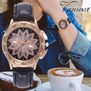 Vansvar Brand Fashion Creative Women Luck Flower Pattern Wristwatches Luxury Casual Leather Quartz Watches Relogio Feminino
Vansvar Brand Fashion Creative Women Luck Flower Pattern Wristwatches Luxury Casual Leather Quartz Watches Relogio Feminino