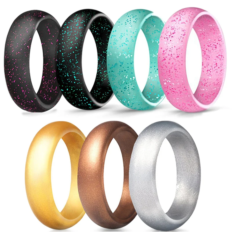 Sale 4 5 6 7 8 9 10 Size 5.7mm Crystal powder Silicone Female Ring For Women Girls Office Men Finger Jewelry
Sale 4 5 6 7 8 9 10 Size 5.7mm Crystal powder Silicone Female Ring For Women Girls Office Men Finger Jewelry
