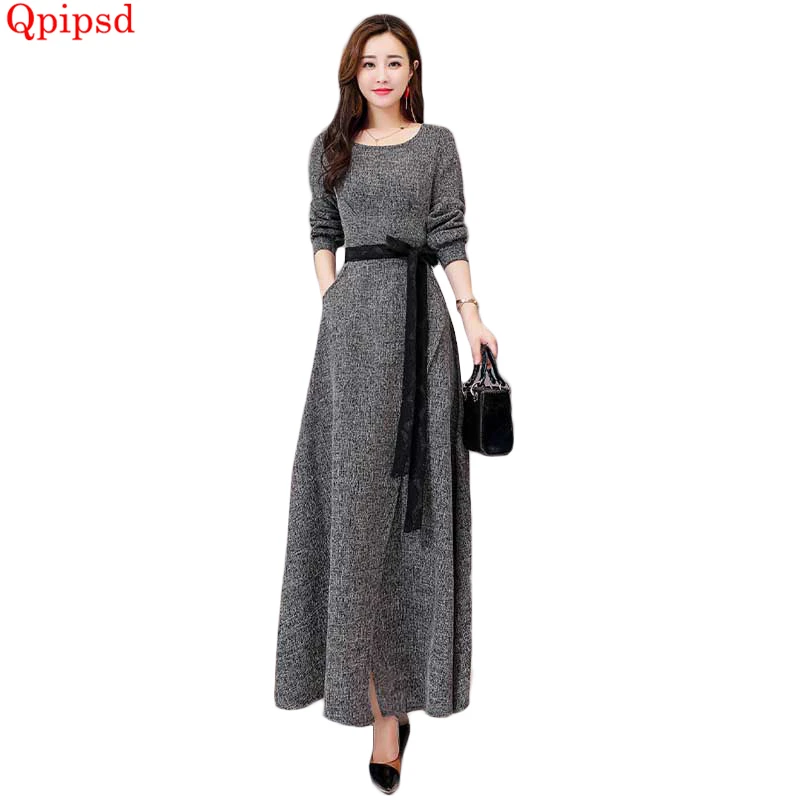 2019 Korean autumn winter new long sleeve dress female temperament slim dresses womens plus long elegant dress womens clothing
2019 Korean autumn winter new long sleeve dress female temperament slim dresses womens plus long elegant dress womens clothing