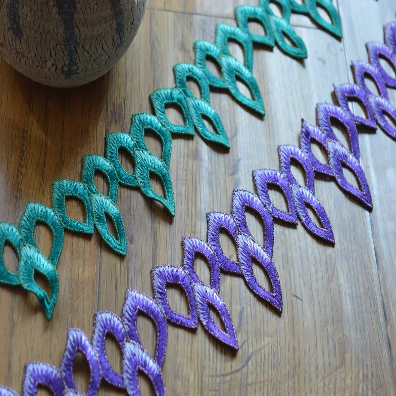 1 yard 6cm green and purple Scissors Embroidery Lace Trim DIY handmade lace accessories textile fabrics 092507
1 yard 6cm green and purple Scissors Embroidery Lace Trim DIY handmade lace accessories textile fabrics 092507