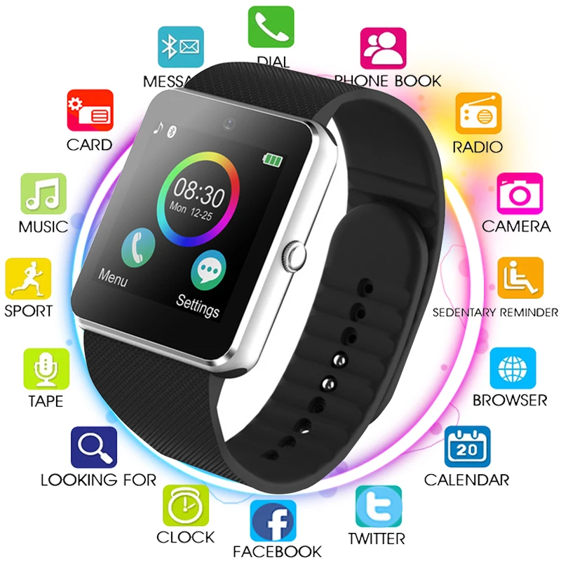 2018 Bluetooth Smart Watch Men GT08 With Touch Screen Big Battery Support TF Sim Card Camera For IOS iPhone Android Phone
2018 Bluetooth Smart Watch Men GT08 With Touch Screen Big Battery Support TF Sim Card Camera For IOS iPhone Android Phone