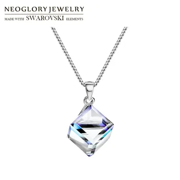 Neoglory Crystal & S925 Silver Square Style Charm Necklace Allergy Free For Lady Embellished With Crystals From Swarovski
Neoglory Crystal & S925 Silver Square Style Charm Necklace Allergy Free For Lady Embellished With Crystals From Swarovski