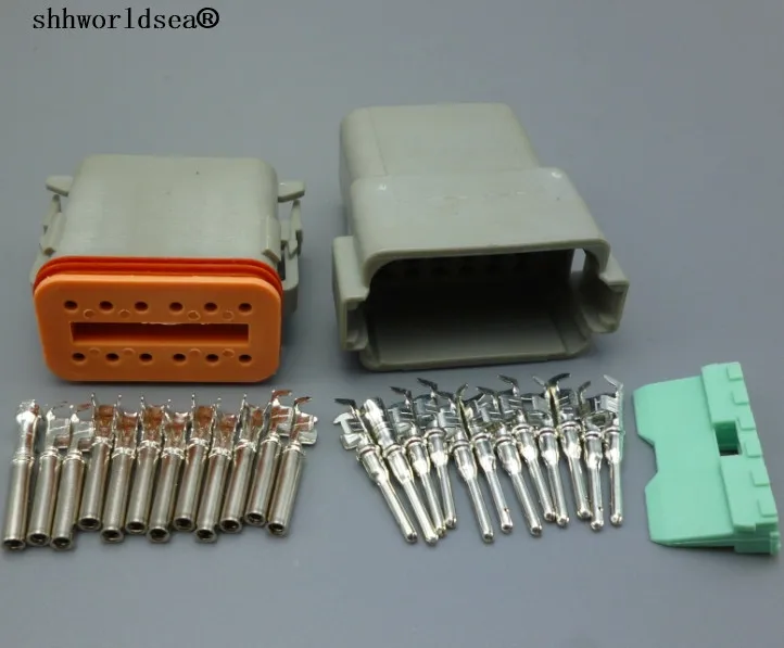 12 Pin auto Waterproof Electrical Wire Connector plug 22-16AWG Style Enhanced Seal Shrink Boot DT06-12S DT04-12P
12 Pin auto Waterproof Electrical Wire Connector plug 22-16AWG Style Enhanced Seal Shrink Boot DT06-12S DT04-12P
