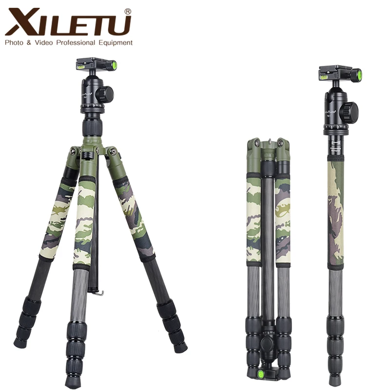 Xiletu T284C+FB1 Green Camouflage Concealed Hidden Carbon Fiber Tripod For Outdoor Travel Hunting Shooting DSLR Digital Camera
Xiletu T284C+FB1 Green Camouflage Concealed Hidden Carbon Fiber Tripod For Outdoor Travel Hunting Shooting DSLR Digital Camera