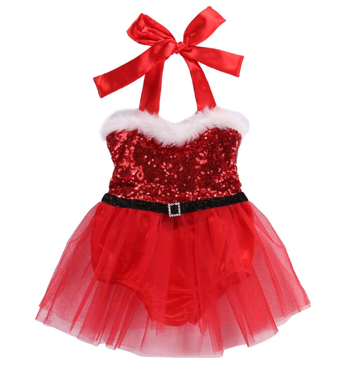 Christmas Newborn Baby Kids Girl Santa Claus Bodysuit Dresses Cute Xmas Tulle Tutu Dress Halter Sequined Dress Outfits Costume
Christmas Newborn Baby Kids Girl Santa Claus Bodysuit Dresses Cute Xmas Tulle Tutu Dress Halter Sequined Dress Outfits Costume