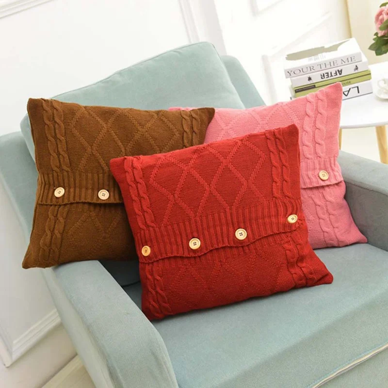 2019 Cover Retro Style Knitted Wool March 8 Button Sofa Waits Bedroom Decorative Pillows Square Throw Pillows Cover
2019 Cover Retro Style Knitted Wool March 8 Button Sofa Waits Bedroom Decorative Pillows Square Throw Pillows Cover