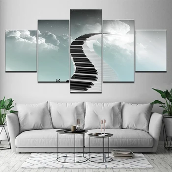 Canvas Painting Piano keyboard Step by step 5 Pieces Wall Art Painting Modular Wallpapers Poster for living room Home Decor
Canvas Painting Piano keyboard Step by step 5 Pieces Wall Art Painting Modular Wallpapers Poster for living room Home Decor