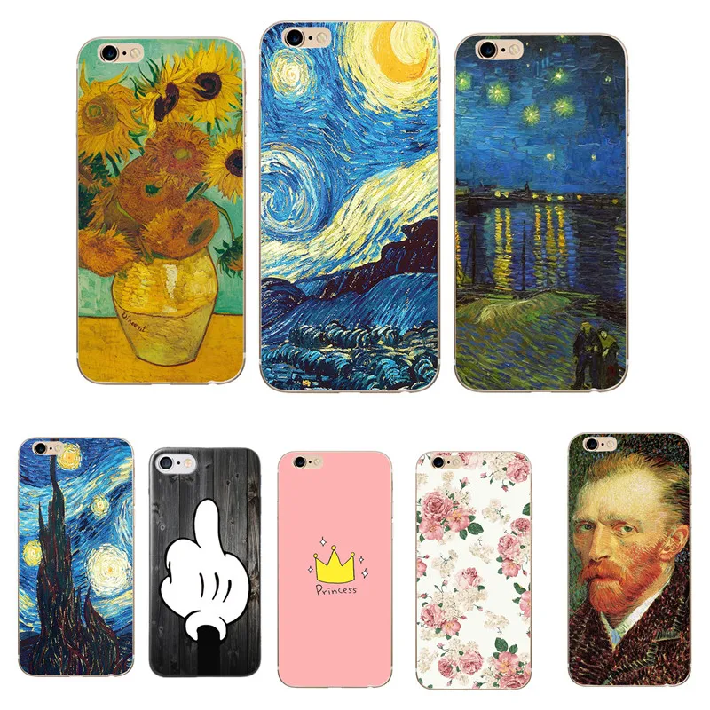 Phone Case for iphone 8 8 X 7 Plus Soft TPU Thin Silicone Van Gogh Starry Night Cover Case For Apple iphone 5 5S SE 6 6S 7 Coque
Phone Case for iphone 8 8 X 7 Plus Soft TPU Thin Silicone Van Gogh Starry Night Cover Case For Apple iphone 5 5S SE 6 6S 7 Coque