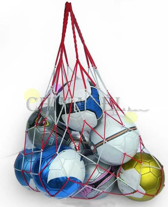 Image 1pcs outdoor sporting Soccer Net 10 Balls Carry Net Bag Sports Portable Equipment Football Balls Volleyball ball net bag