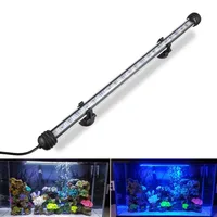 Aquarium Fish Tank LED Underwater light SMD 5050 19cm 29cm 39cm 49cm Submersible Waterproof Clip Bar lighting with EU Plug image