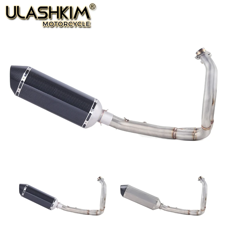 Motorcycle Full Exhaust Muffler Middle Link Pipe Full System Slip On For kawasaki ER6N ER6F NINJA650R Ninja650 Z650 2012-2016
Motorcycle Full Exhaust Muffler Middle Link Pipe Full System Slip On For kawasaki ER6N ER6F NINJA650R Ninja650 Z650 2012-2016