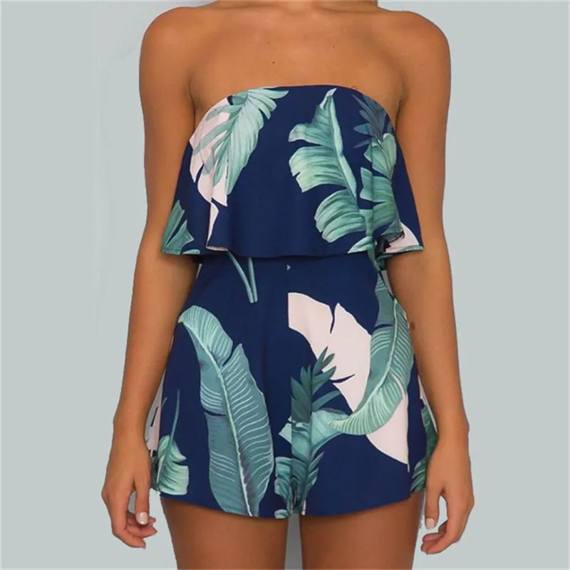 2019 New Summer Female Beach Playsuits Women Casual Cute Pockets Print Loose Jumpsuits Sexy Strapless Ruffles Plus Size Rompers
2019 New Summer Female Beach Playsuits Women Casual Cute Pockets Print Loose Jumpsuits Sexy Strapless Ruffles Plus Size Rompers