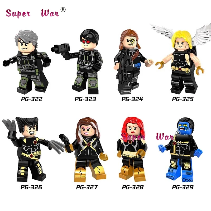 8pcs Longshot Ultimate Angel Wolverine Rogue Jean Grey Beast Quicksilver Figure X-men Colossus building blocks toys for children
8pcs Longshot Ultimate Angel Wolverine Rogue Jean Grey Beast Quicksilver Figure X-men Colossus building blocks toys for children