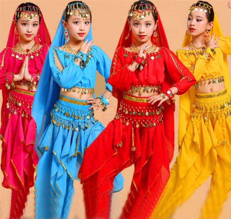 2019 New 5pcs Children Belly Dance Costume Child Indian Dancing Sets Girl's Performance Clothing Dress For Kids
2019 New 5pcs Children Belly Dance Costume Child Indian Dancing Sets Girl's Performance Clothing Dress For Kids
