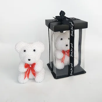 DIY artware pearl bear teddy artificial teddy bear with gift box for Valentine's gift pearl bear
DIY artware pearl bear teddy artificial teddy bear with gift box for Valentine's gift pearl bear