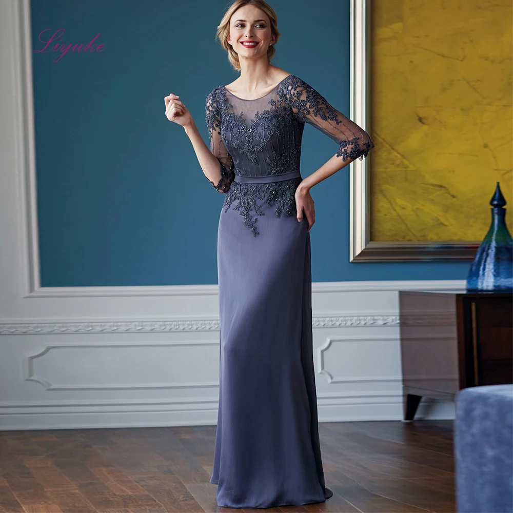Liyuke 2019 Mother Of The Bride Dresses Sheath 3/4 Sleeves Chiffon Lace Plus Size Long Elegant Mother Dresses Wedding
Liyuke 2019 Mother Of The Bride Dresses Sheath 3/4 Sleeves Chiffon Lace Plus Size Long Elegant Mother Dresses Wedding