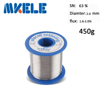 Solder Wire 63/37 Tin 2.0mm 450g Pure Tin Core Tin Lead Roll Flux Reel Lead Melt Core Soldering Tin
Solder Wire 63/37 Tin 2.0mm 450g Pure Tin Core Tin Lead Roll Flux Reel Lead Melt Core Soldering Tin