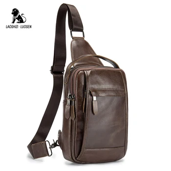 LAOSHIZI Vintage Chest Bag Pack Men Shoulder Bag Male Small Oil Wax Genuine Leather Messenger Crossbody Retro Sling Bag XB004
LAOSHIZI Vintage Chest Bag Pack Men Shoulder Bag Male Small Oil Wax Genuine Leather Messenger Crossbody Retro Sling Bag XB004