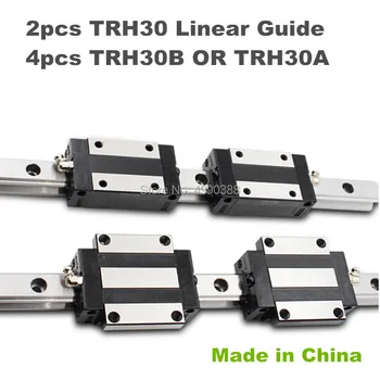 Precision rail 2pcs TRH30 Linear guide 200 300 400 500 600mm + 4pcs TRH30B Block or TRH30A Flange Block for CNC parts 
Precision rail 2pcs TRH30 Linear guide 200 300 400 500 600mm + 4pcs TRH30B Block or TRH30A Flange Block for CNC parts