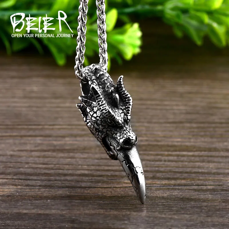 Beier new store 316L Stainless Steel Domineering Necklace Pendant Classic Animal Dragon House Men's Pendant LLBP8-414P
Beier new store 316L Stainless Steel Domineering Necklace Pendant Classic Animal Dragon House Men's Pendant LLBP8-414P