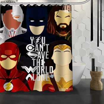 New Justice League Custom Shower Curtain Waterproof Fabric Bath Curtain Polyester Fabric Bathroom Curtain 18-4.11
New Justice League Custom Shower Curtain Waterproof Fabric Bath Curtain Polyester Fabric Bathroom Curtain 18-4.11