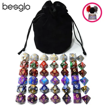 6 Sets Acrylic Polyhedral Dice Plus 1pcs Big Drawstring Bag for Dungeons and Dragons RPG Table Games D4 D6 D8 D10 D% D12 D20
6 Sets Acrylic Polyhedral Dice Plus 1pcs Big Drawstring Bag for Dungeons and Dragons RPG Table Games D4 D6 D8 D10 D% D12 D20