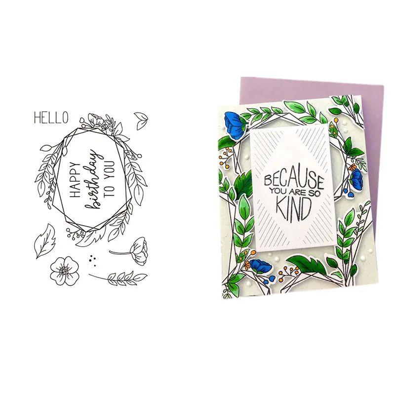 HAPPY BIRTHDAY FLOWER Silicone Stamp Embossing Scrapbooking Stencil Craft DIY Card Crafts Dies Album Handmade Christmas Decor
HAPPY BIRTHDAY FLOWER Silicone Stamp Embossing Scrapbooking Stencil Craft DIY Card Crafts Dies Album Handmade Christmas Decor