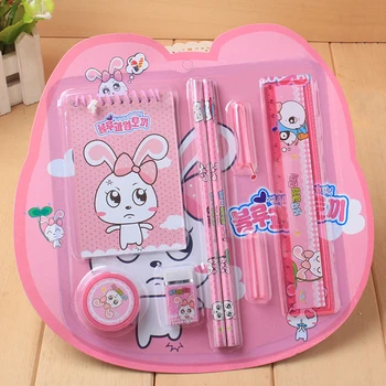 8pcs/sets The Cartoon Blue Pink Stationery Set Notebook Pencils Eraser Pencil Sharpener Ruler Gift Stationery random color
8pcs/sets The Cartoon Blue Pink Stationery Set Notebook Pencils Eraser Pencil Sharpener Ruler Gift Stationery random color