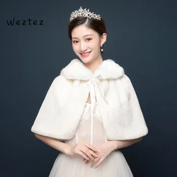 Bridal Cape Fur Shawl Wedding Wrap For Formal Dress Cheongsam Married Outerwear Autumn Winter Jacket PJ43
Bridal Cape Fur Shawl Wedding Wrap For Formal Dress Cheongsam Married Outerwear Autumn Winter Jacket PJ43