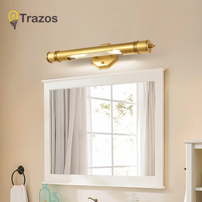 Free Shipping Guaranteed 100% High Quality Copper Mirror Front Wall Lights AC85-265V Modern Brief Bathroom 35cm 45cm Wall Lamp 
Free Shipping Guaranteed 100% High Quality Copper Mirror Front Wall Lights AC85-265V Modern Brief Bathroom 35cm 45cm Wall Lamp