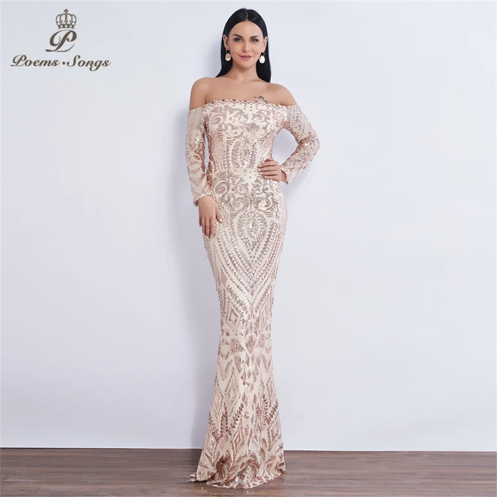 Poems Songs 2019 NEW Long sleeve Sequin Evening dress vestido de festa formal mermaid vestido de noche robe de soiree prom dress
Poems Songs 2019 NEW Long sleeve Sequin Evening dress vestido de festa formal mermaid vestido de noche robe de soiree prom dress