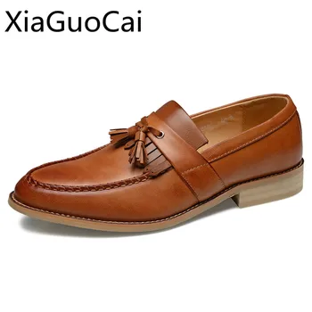 Brand High Quality Men Casual Oxfords Pointed Toe Brown Genuine Leather Flat Casual Shoes Moccasins Low Top Brogue Shoes 
Brand High Quality Men Casual Oxfords Pointed Toe Brown Genuine Leather Flat Casual Shoes Moccasins Low Top Brogue Shoes