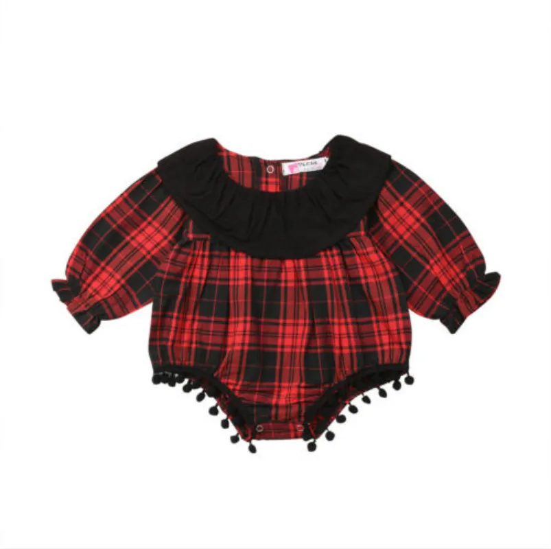 Christmas Newborn Baby Girls Romper Long Sleeve Jumpsuit Red Plaid Checks Ball Double Layer Playsuit Outfits Set
Christmas Newborn Baby Girls Romper Long Sleeve Jumpsuit Red Plaid Checks Ball Double Layer Playsuit Outfits Set