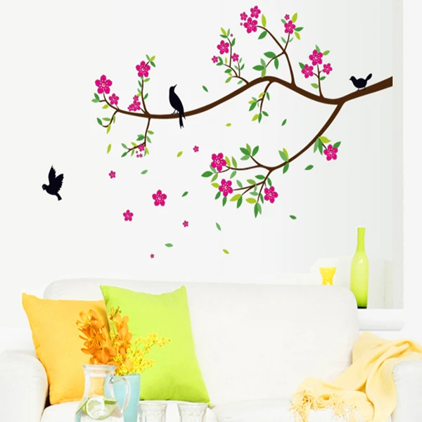 Branches of flowers birds sitting room background can remove wall household adornment wall stickers
Branches of flowers birds sitting room background can remove wall household adornment wall stickers